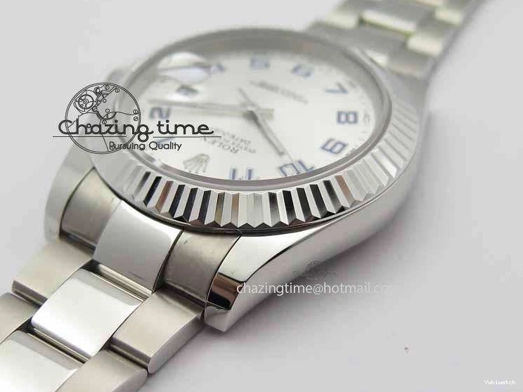 SS SA3136 Bracelet BP Silver 41mm Edition Blue DateJust Maker Arabic II Best 116334 SS On Dial 1231